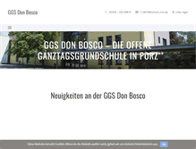Tablet Screenshot of ggs-don-bosco.de